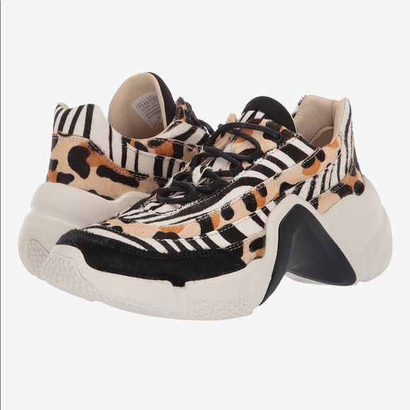 🐆🦓Chunky sneaker Neo block Animal print Fashion - Picture 9 of 10
